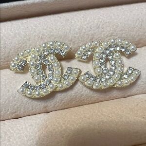 Elegant Gold and Silver Pearl Earrings